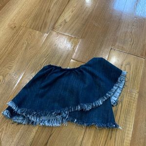 Side top cropped- denim